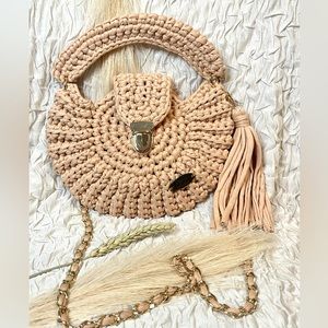 New Crochet bag,Handmade bag,Cream color bag